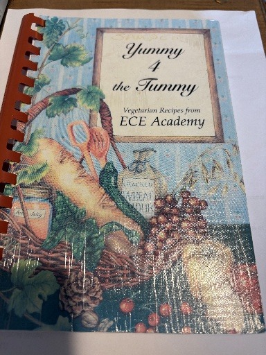 The Yummy 4 the Tummy cookbook written for ECE Academy